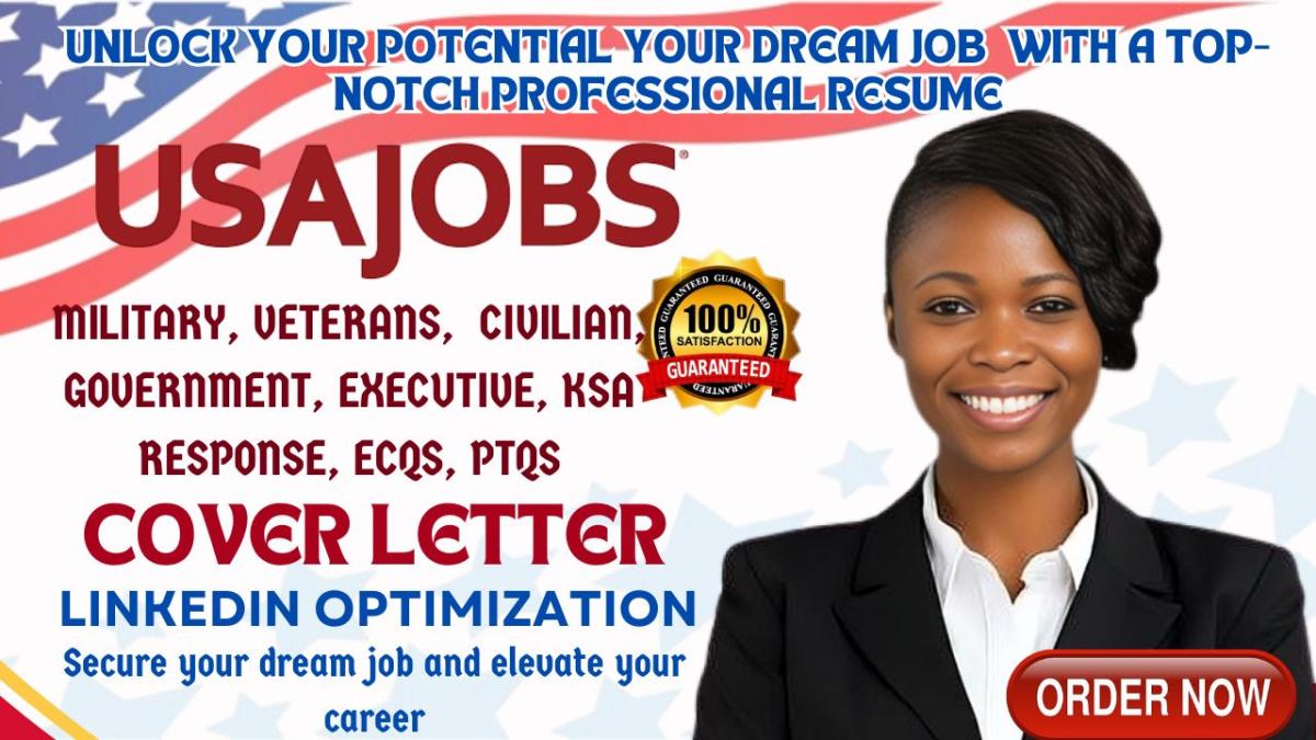 I Will Write USAJOBS Federal Resume, Government Resume, KSA, Executive, Veteran Resume