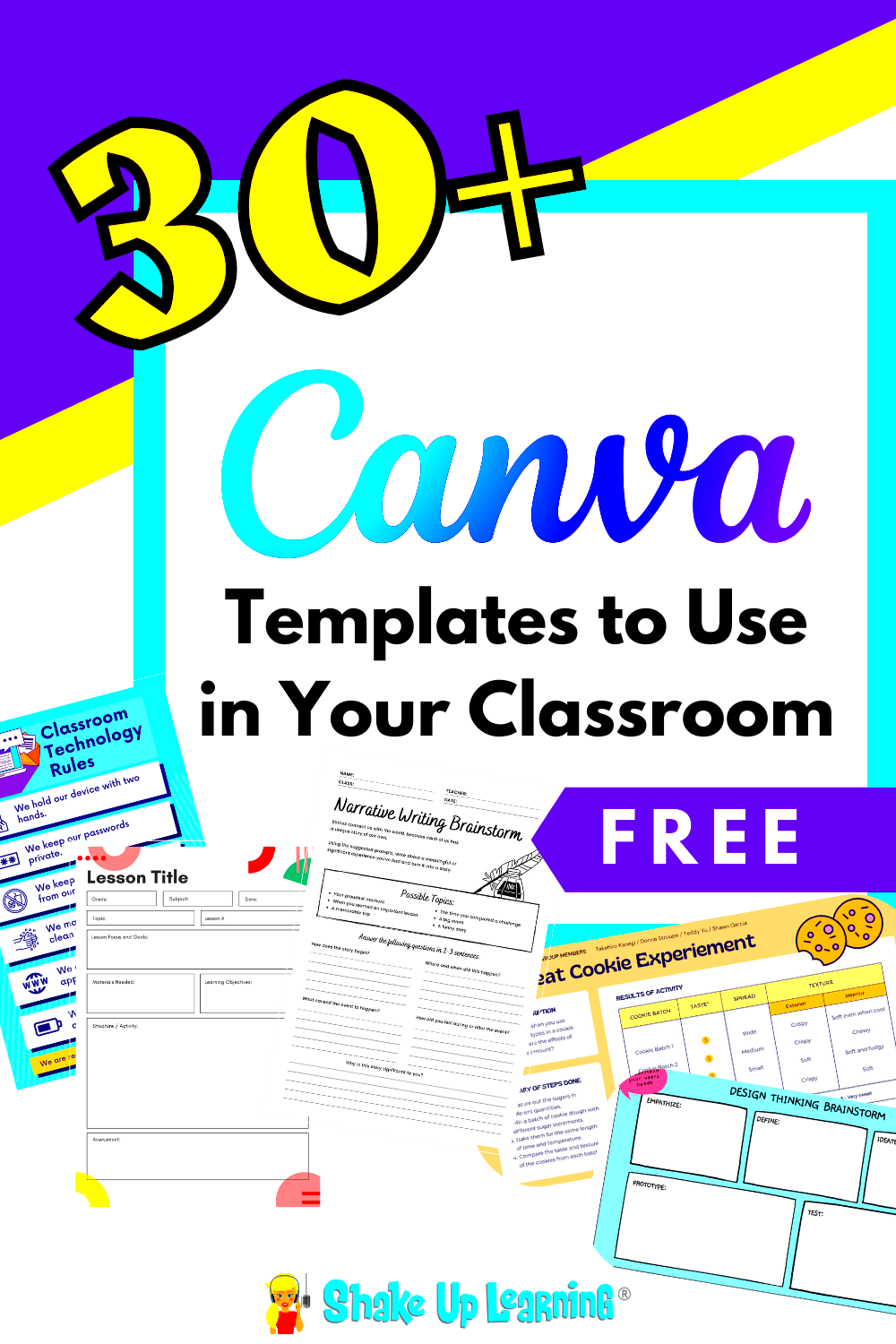 30 Ways to Use FREE Templates from Canva in Your Classroom Part 2 