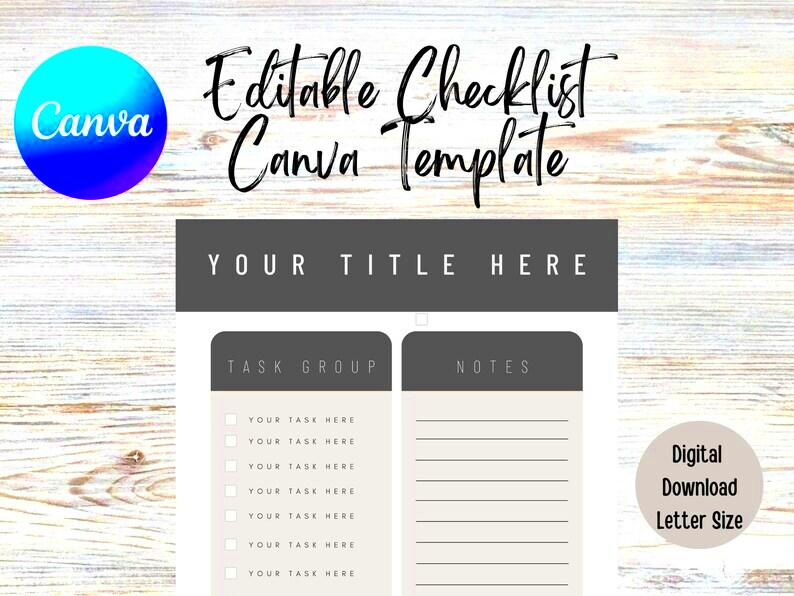 Canva Checklist Template Checklist Template Simple Checklist 