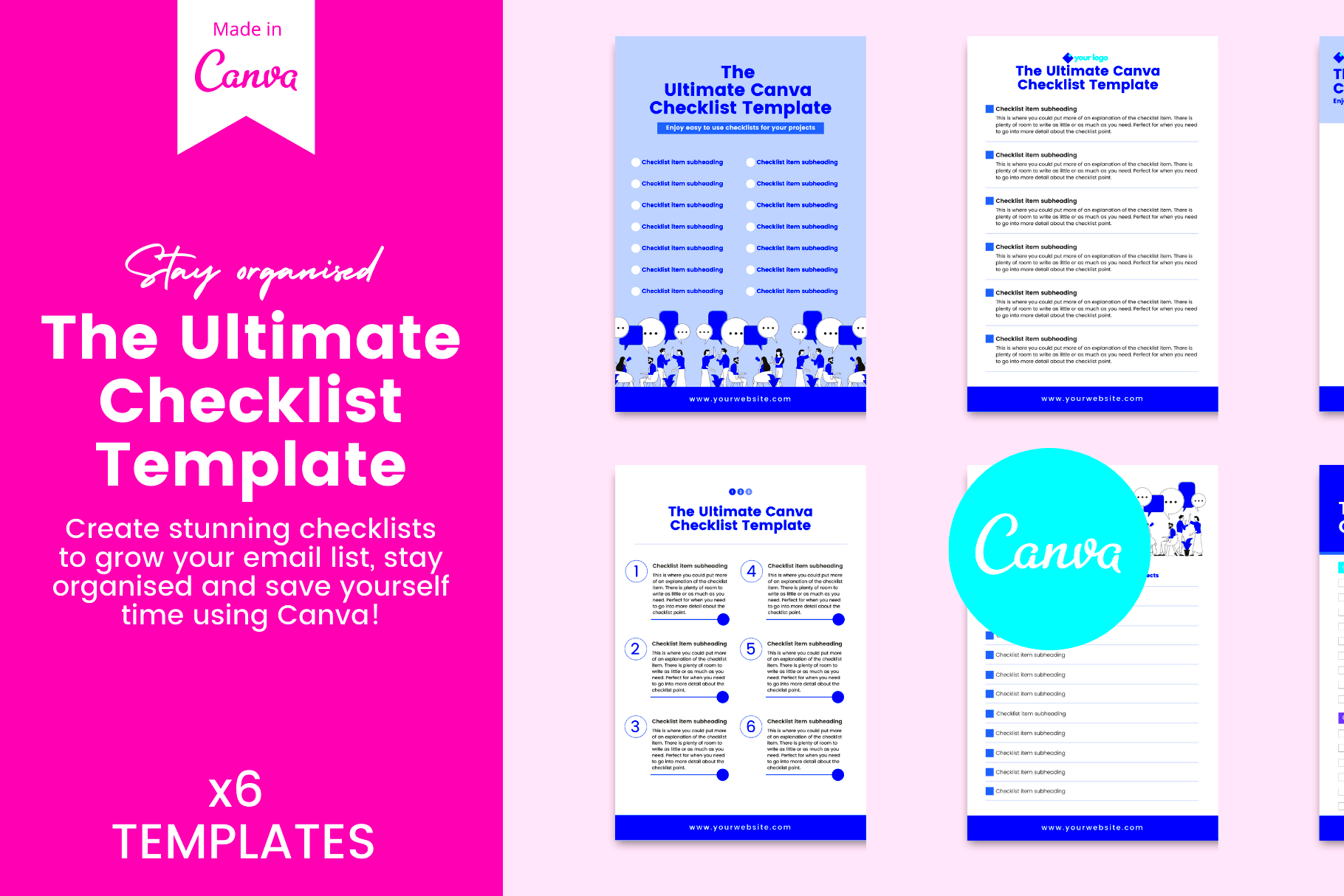 Ultimate Canva Checklist Template Templates Themes Creative Market