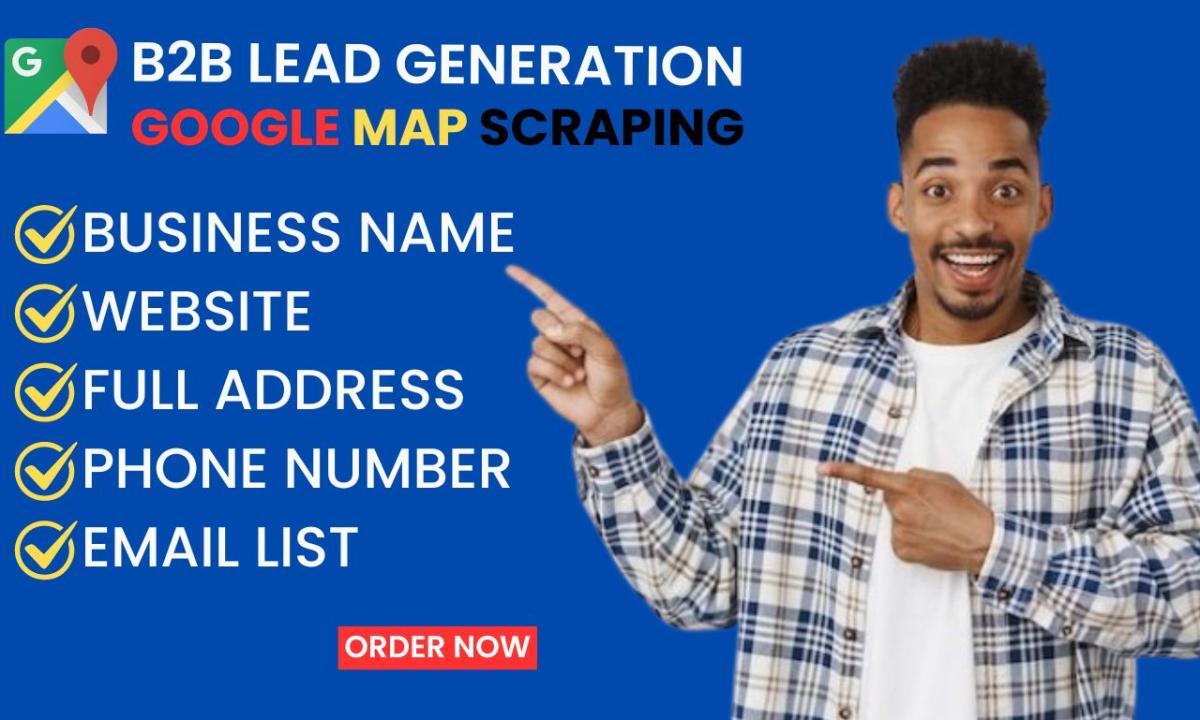 I Will Do Google Map Scraping and Lead Generation