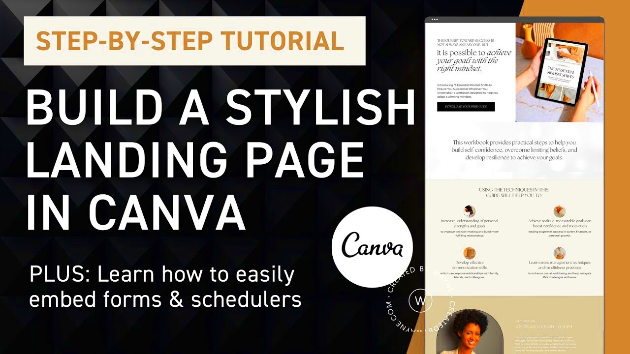 Creating Stunning Landing Pages in Canva StepbyStep Guide YouTube