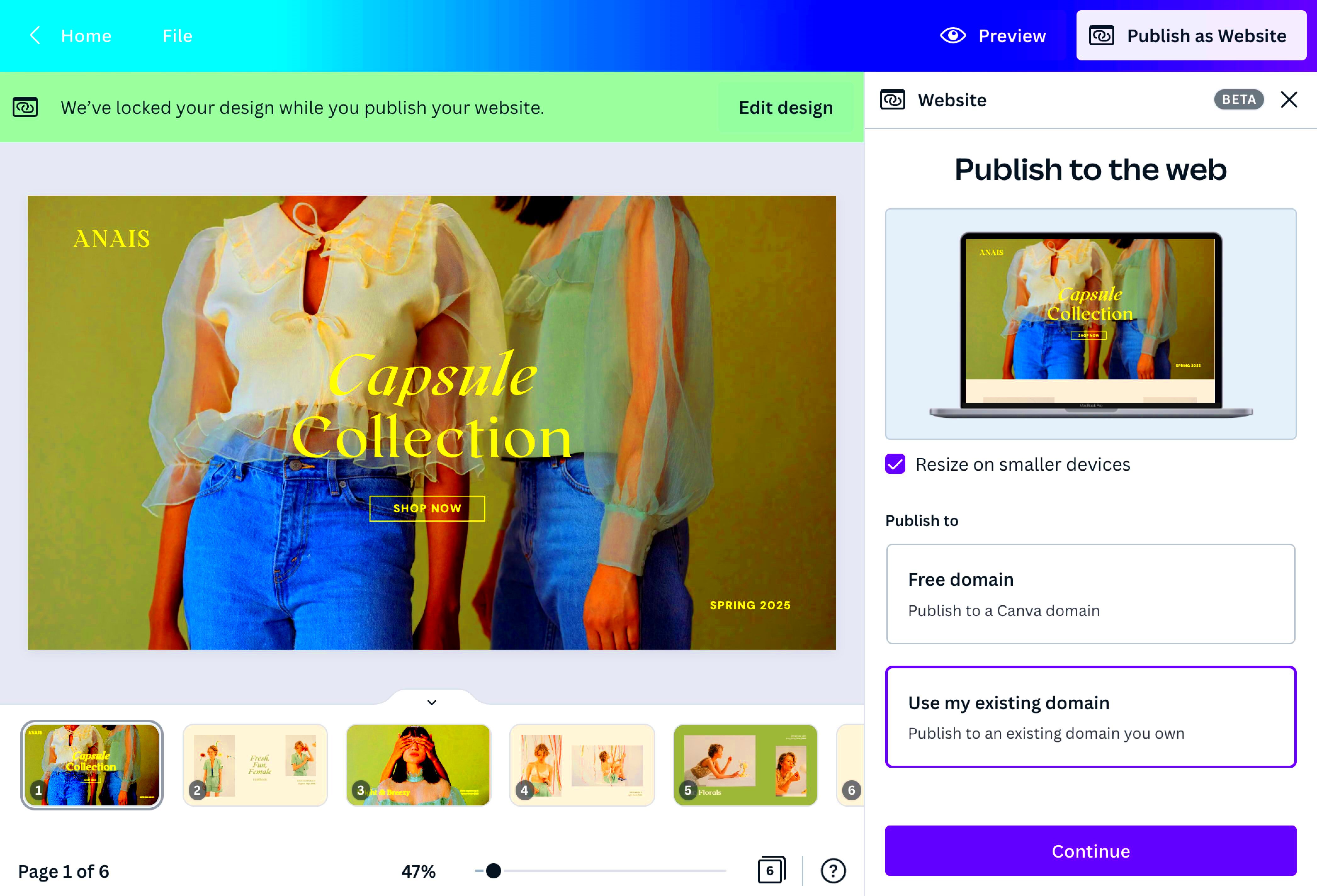 Free Website Landing Page Builder Creator Canva