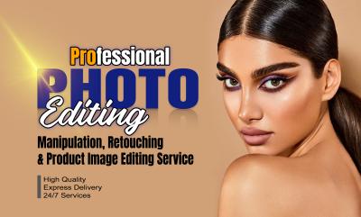 I will do photoshop editing manipulation and retouching for you