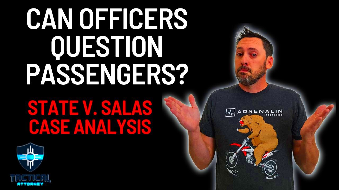 Can Officers ID Passengers Case Law for Cops YouTube