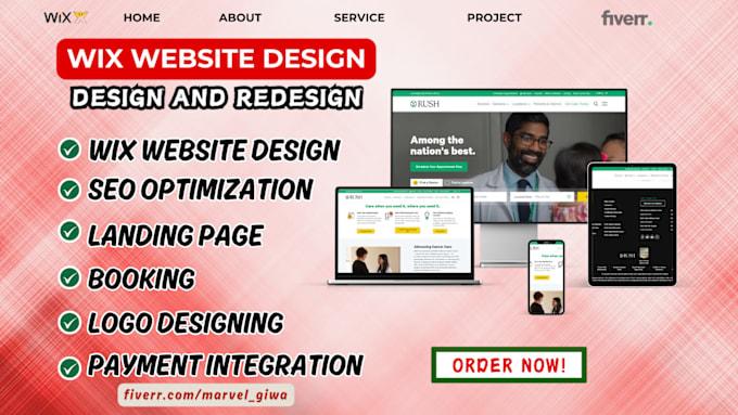 I will build wix website, redesign wix website, wix ecommerce