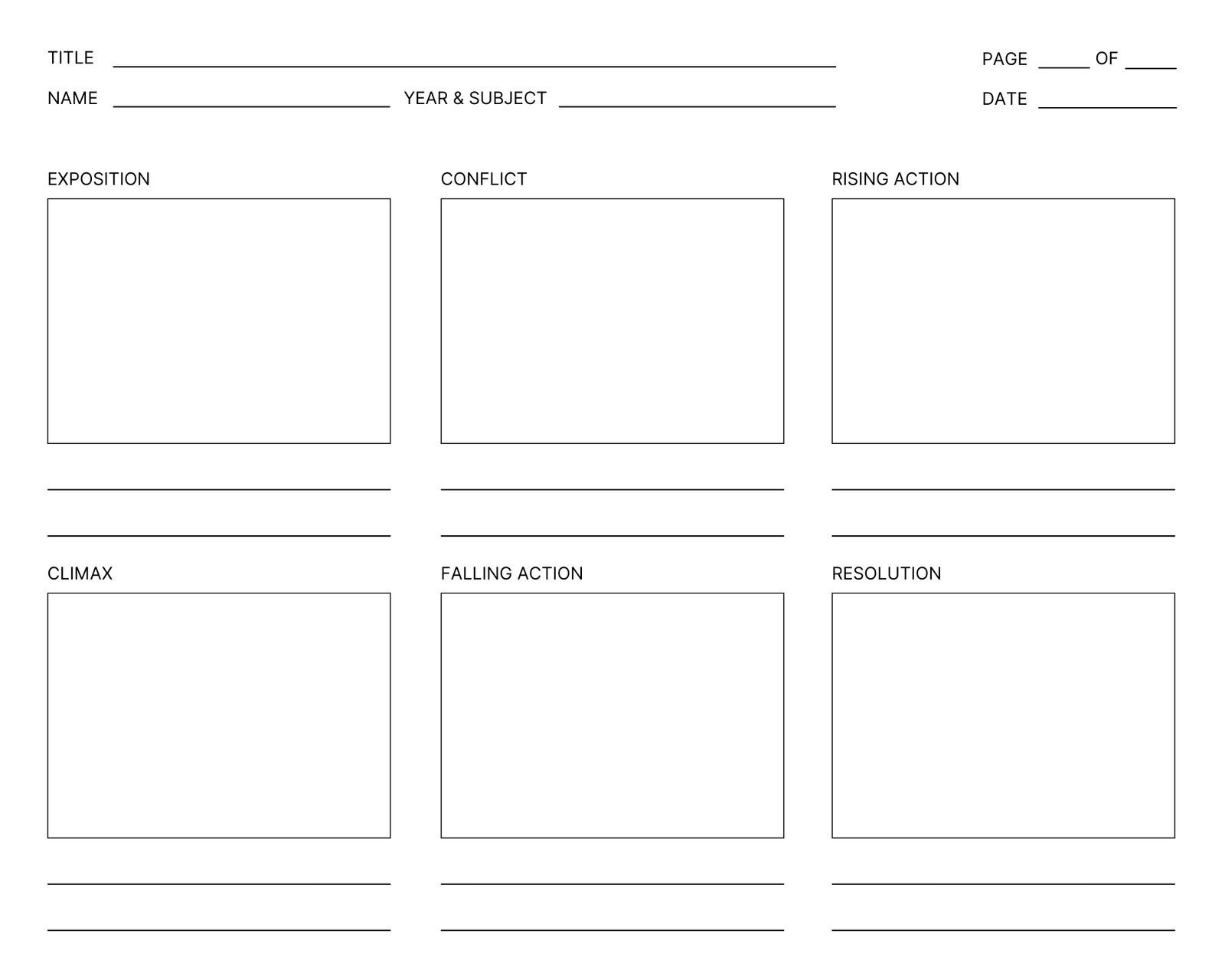 Blank Storyboard Examples