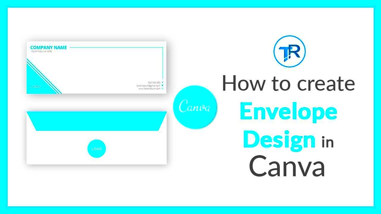 HOW TO CREATE ENVELOPE DESIGN IN CANVA YouTube