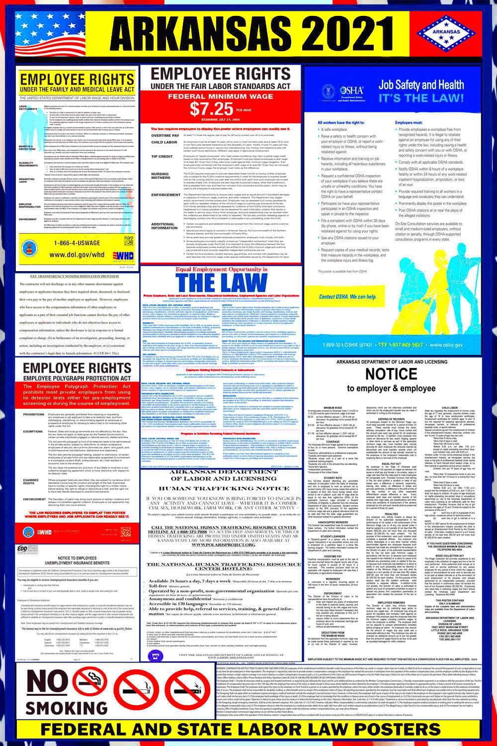 Free Arkansas Labor Law Posters for 2021 LABORLAWHRSIGNS