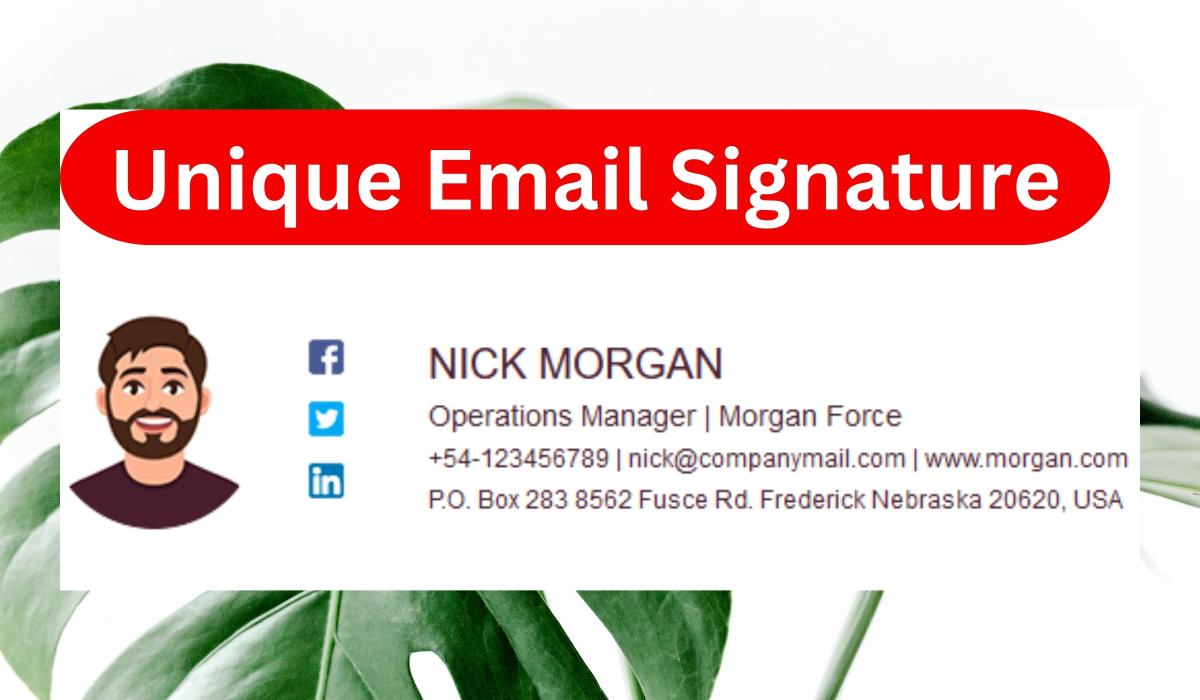 I will unique, modern, interactive email signature custom designs