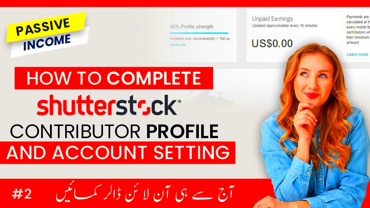 How to complete Shutterstock Contributor Profile and Account Setting 