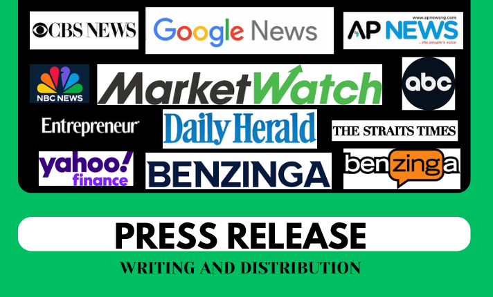 I will write press release and do press release distribution