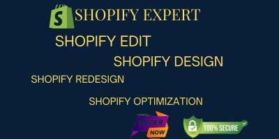 i will design redesign shopify dropshipping store improve revamp product review seo