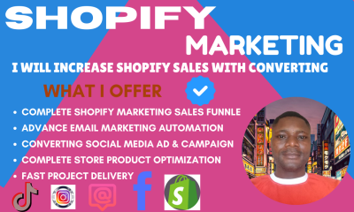 I will boost Shopify sales, Shopify marketing, Shopify store promotion, Shopify manager