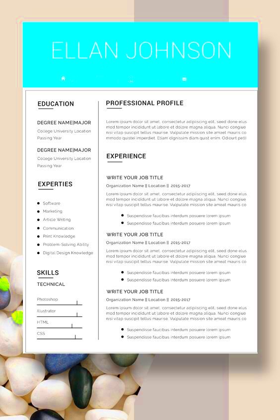 Canva resume Template resume template creative resume Etsy Resume 