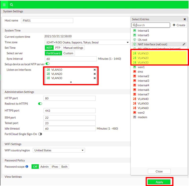 FortiGate How to configure NTP ClientServer Network Strategy Guide