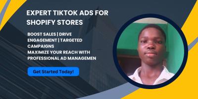 I will boost your shopify store with expert tiktok ads