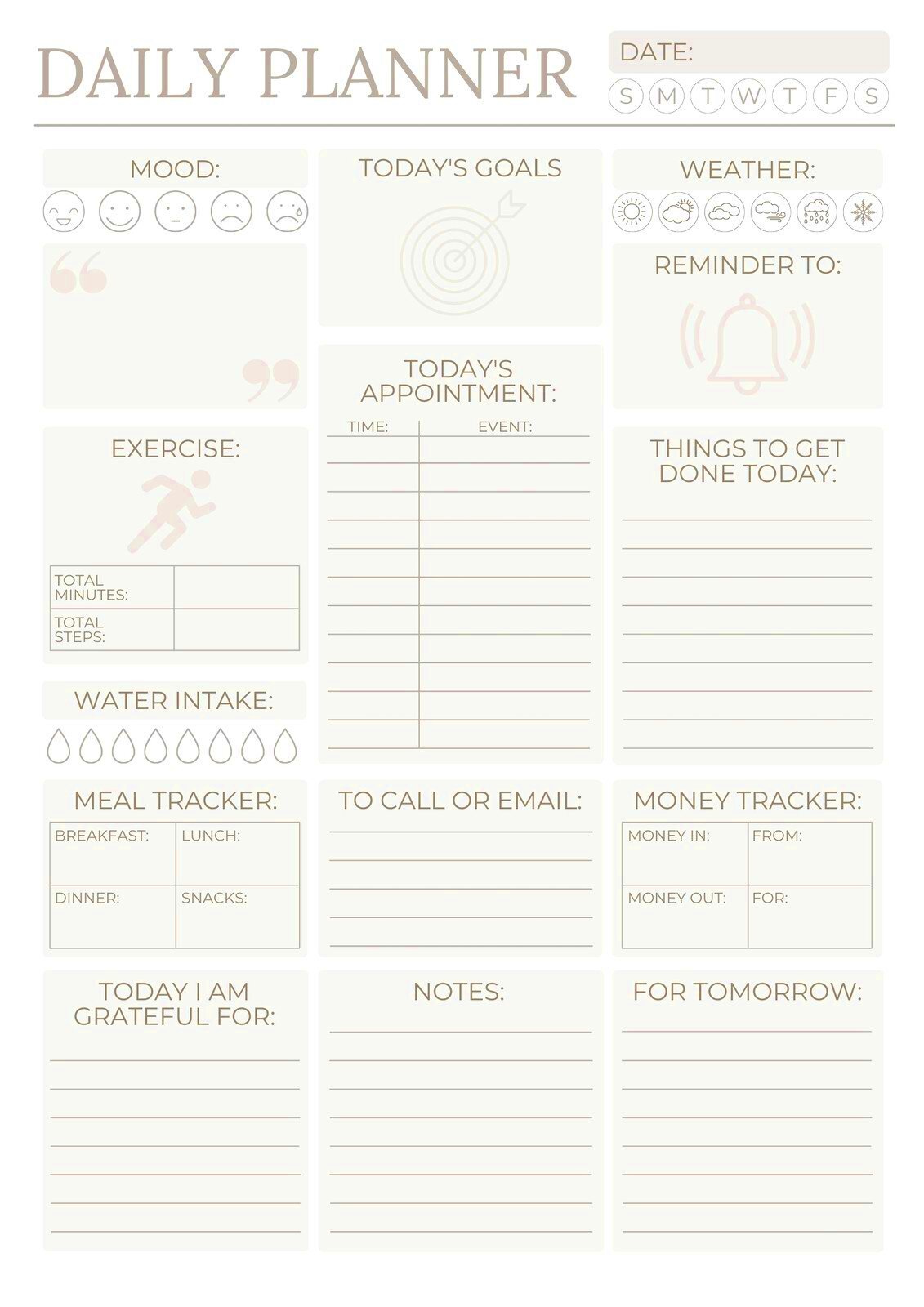 Canva Daily Planner Templates