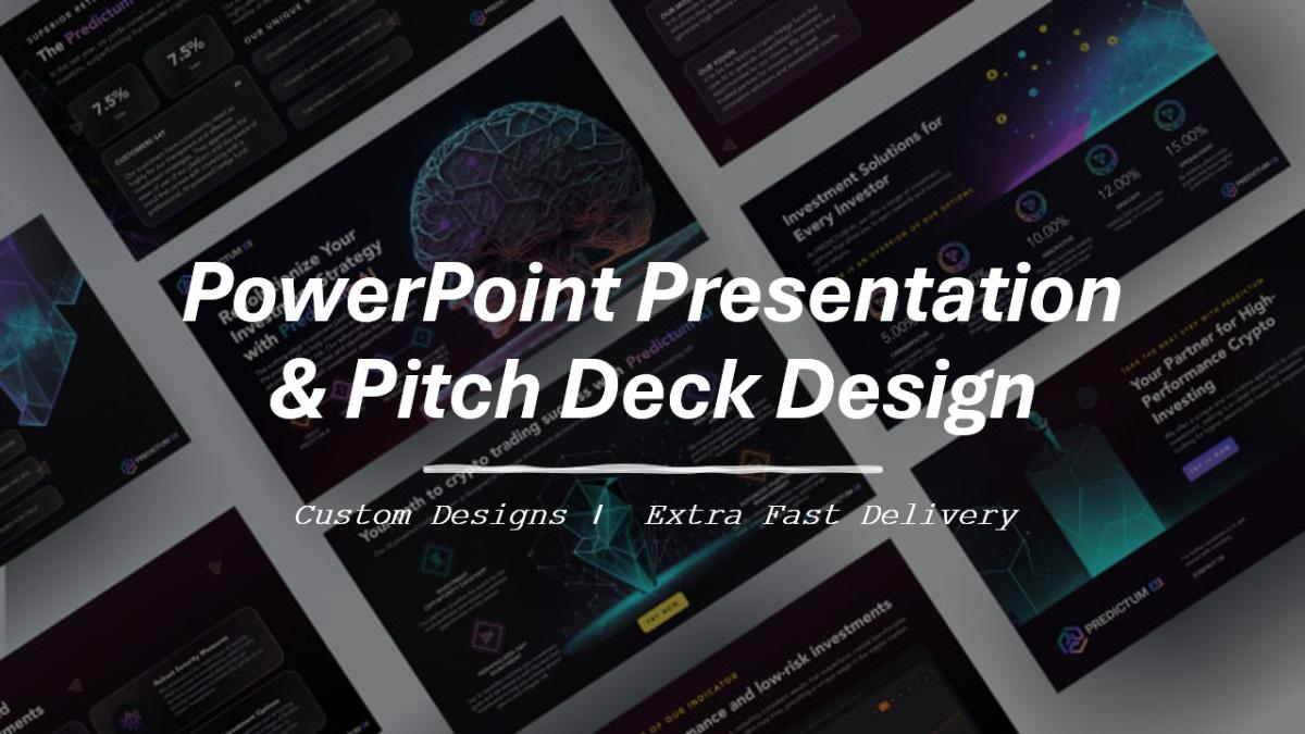 I Will Create a Modern PowerPoint Presentation & Pitch Deck Quickly