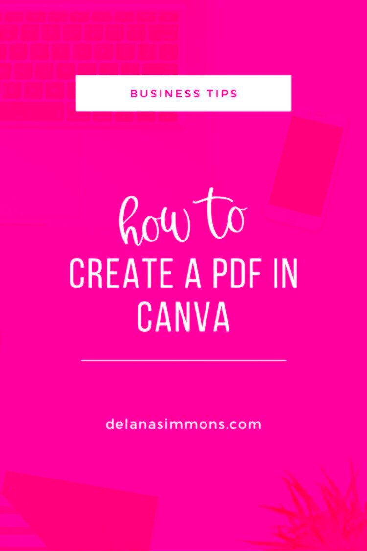 How to Create a PDF in Canva Online Business Manager Tech VA 