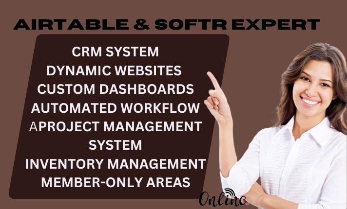 I Will Setup Airtable Database, Softr Web App, and Automate with Zapier Integration