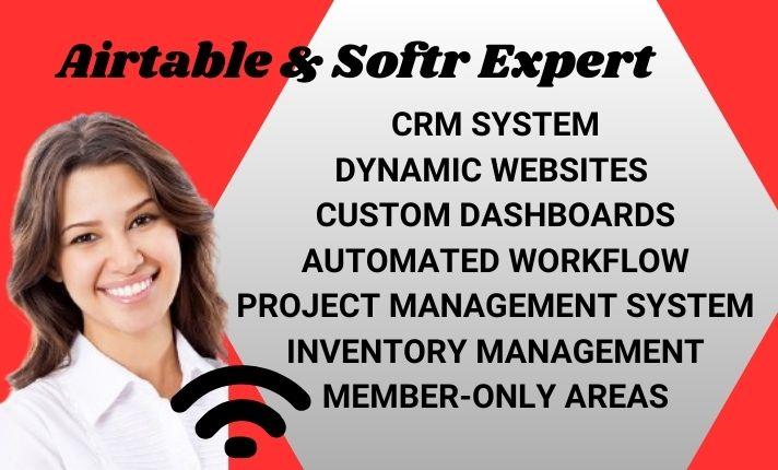 I Will Setup Airtable Database, Airtable Automation & Convert to Softr Web App