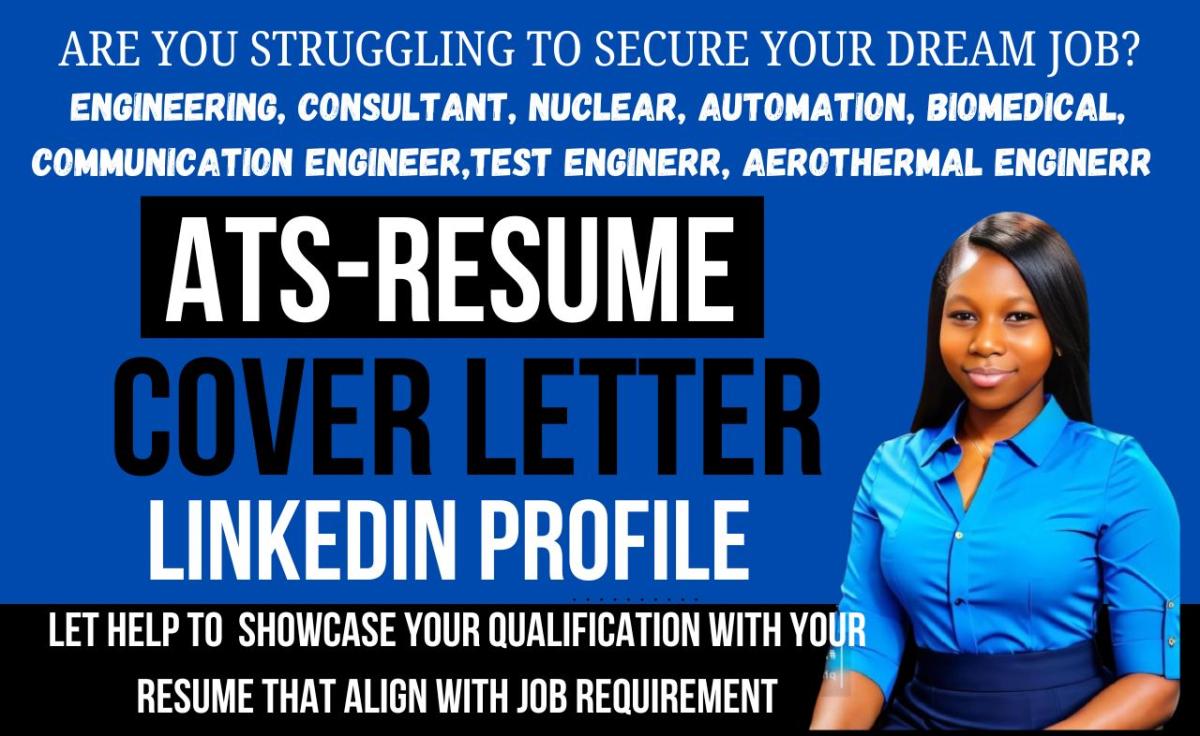 I Will Craft Resumes for Mechanical Engineering, Powertrain, Biomedical, and Automation Professionals