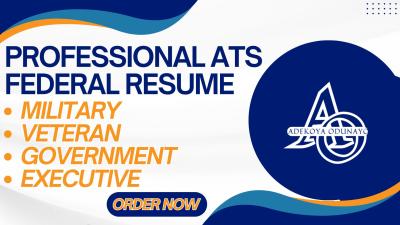 I Will Craft an ATS-Optimized Resume for Federal Military Veterans Seeking USA Jobs and Provide KSA Responses