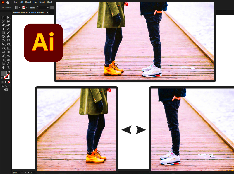 How to Split Image in Adobe Illustrator TRICK by Abid Ali on Dribbble