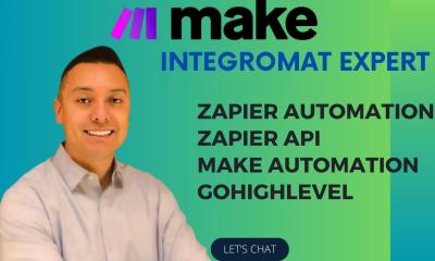 I Will Setup, Fix, and Make Com Integration with Integromat, Zapier, and API Automation as a Notion Expert