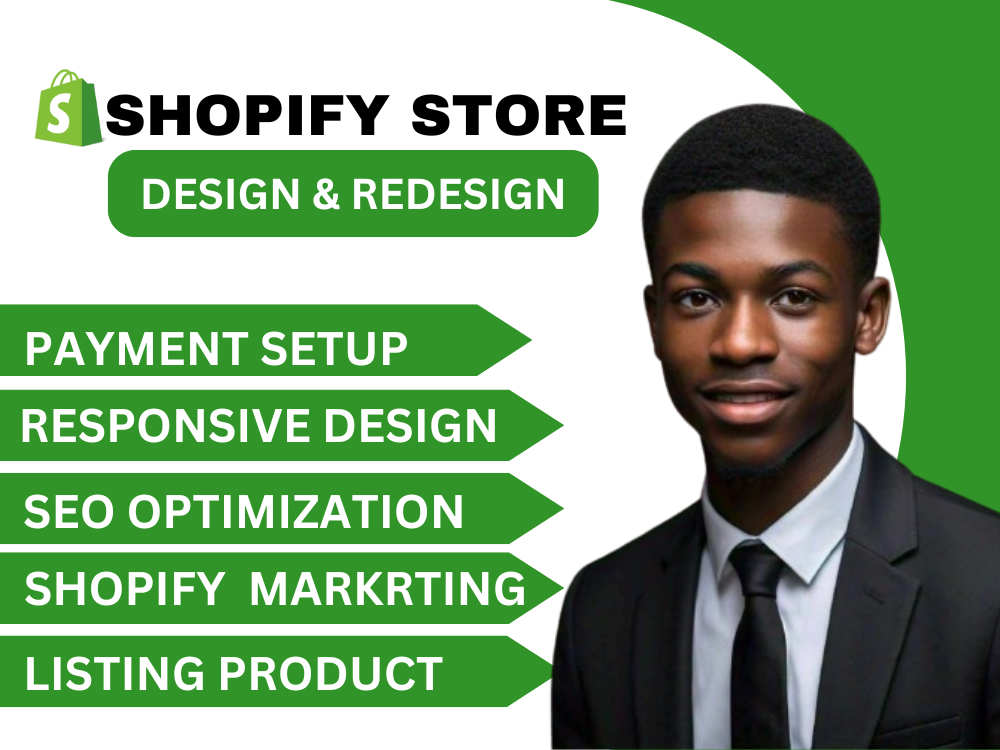 I Will Build a Professional Shopify Store, Etsy Store Design, and Redesign