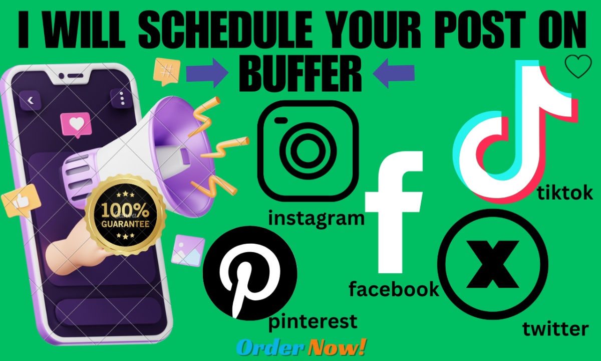 I Will Schedule Your Posts on Instagram and Facebook Using Buffer