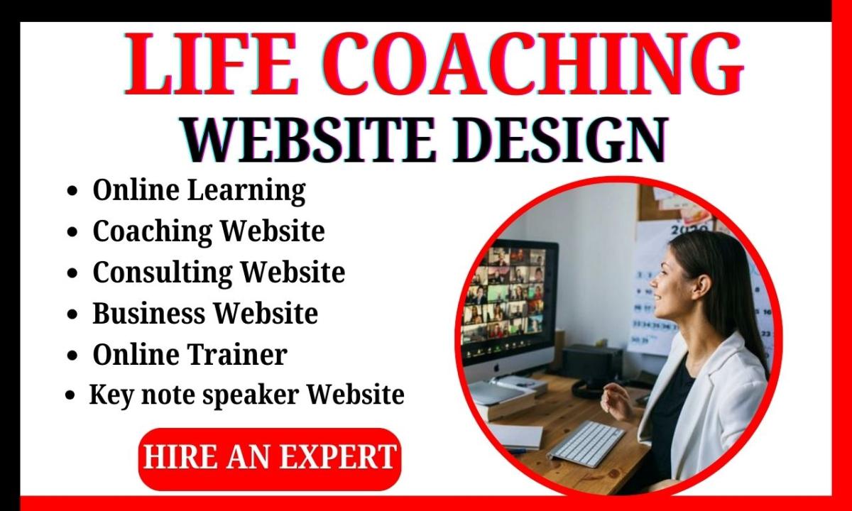 I Will Design a Life Coaching Website | Consulting Website | Coaching Website for Life Coach