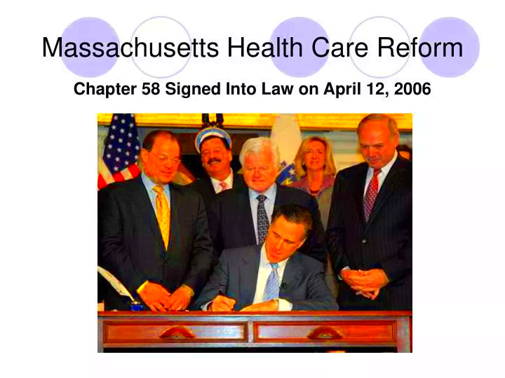 PPT Massachusetts Health Care Reform PowerPoint Presentation free 