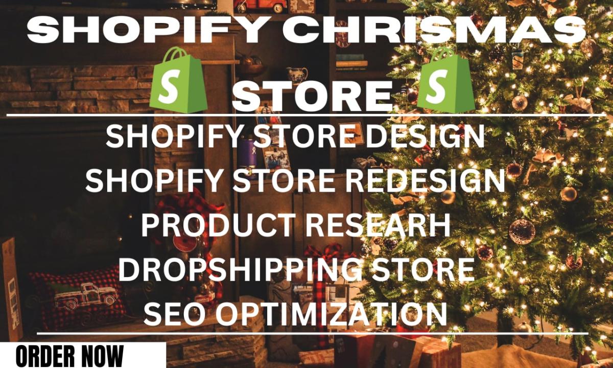 I Will Create a Christmas Shopify Store and Etsy Store with Stunning Design