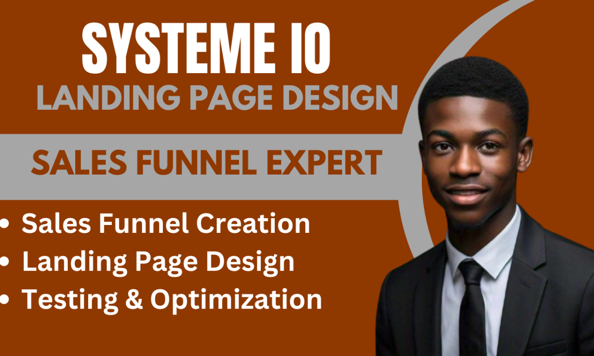 I Will Setup Systeme IO Sales Funnel & Landing Page