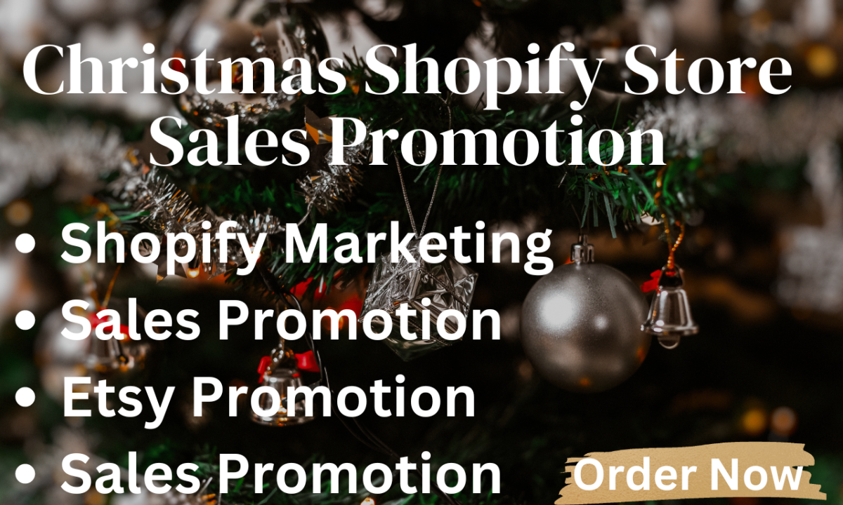 I Will Do Shopify Etsy Black Friday Christmas Marketing Boost for Shopify Dropshipping