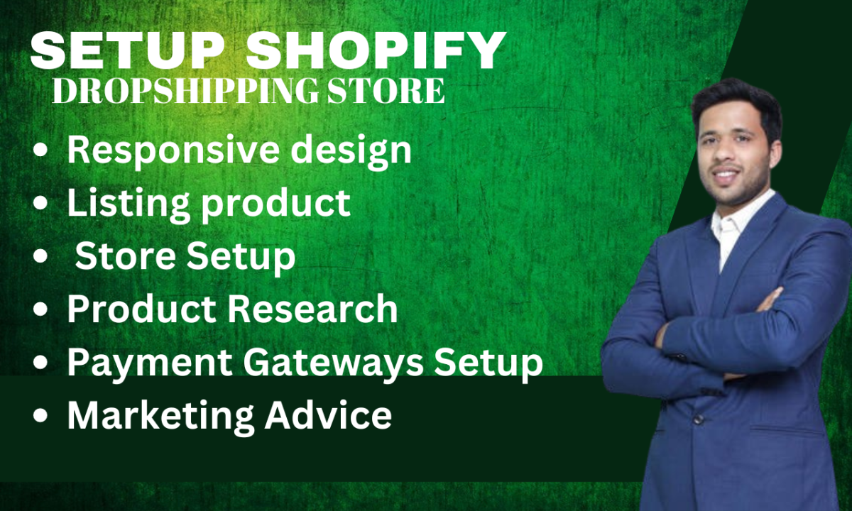 I Will Create a Profitable Shopify Dropshipping Store or Shopify Website