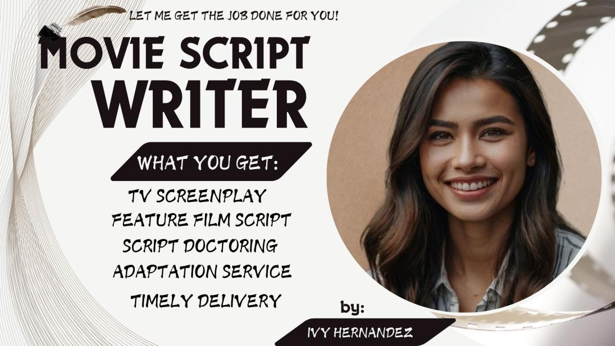 I Will Do Movie Script Writing and Screenplay for Your TV Series