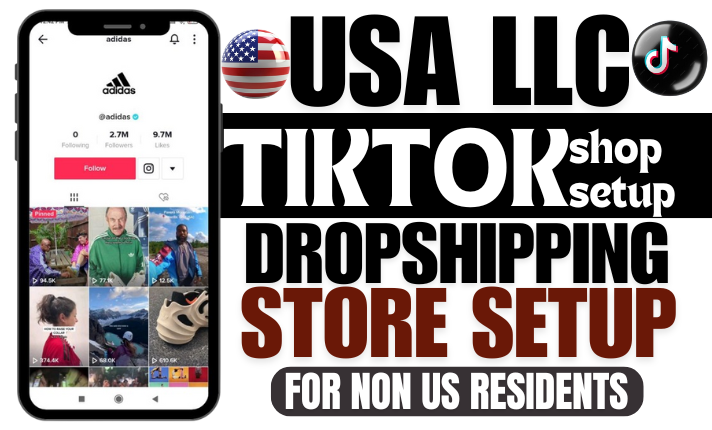 I Will Approve USA LLC TikTok Shop Setup for TikTok Dropshipping Shore for Non-US Residents