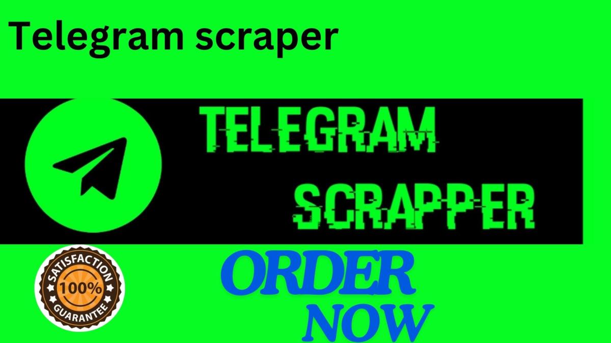 I Will Create a Telegram Mini App, Scrape Data, and Extract Information from Channels or Groups