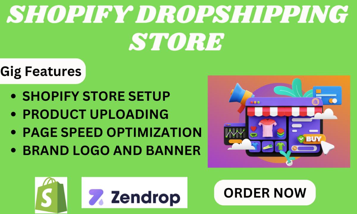 I Will Create Your Shopify Dropshipping Store Using Shein, Zendrop, and DSers