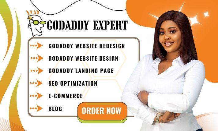 I Will Design a WordPress Website: GoDaddy Website Redesign & GoDaddy Website Design