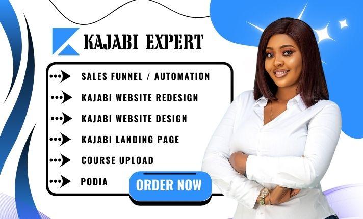 I Will Create Stunning Kajabi Website Designs and Redesigns & Craft High-Converting Kajabi Sales Funnels for Thinkific