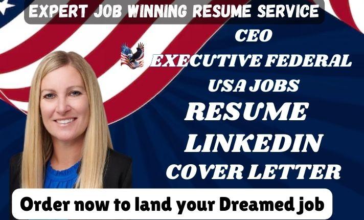 I Will Write a Professional Federal Resume for USAJOBS, ATS Resume, LinkedIn Resume, CV