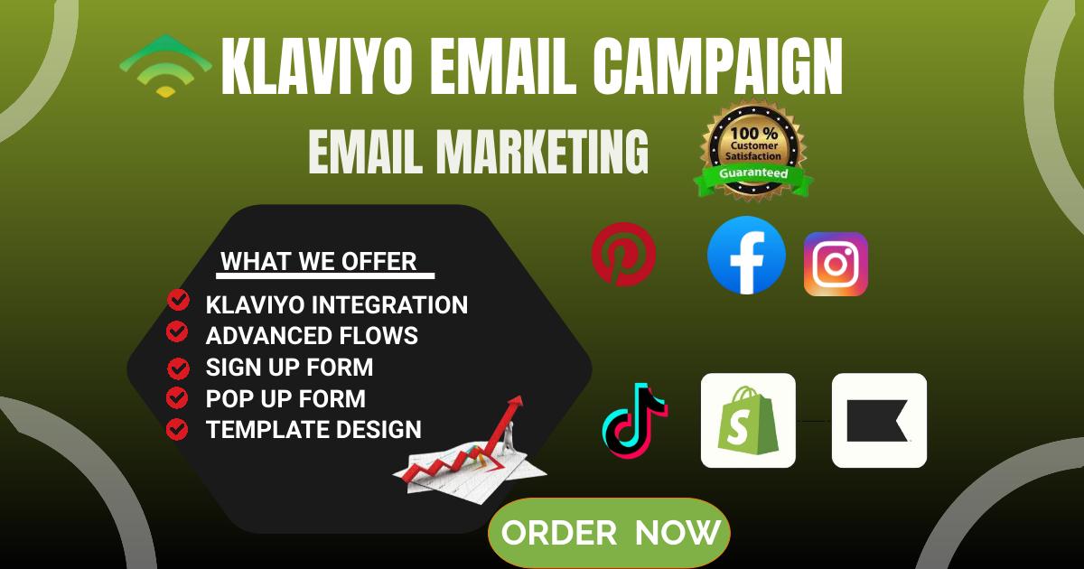 I Will Set Up Klaviyo Email Marketing Flows for Shopify – Email Automation Services