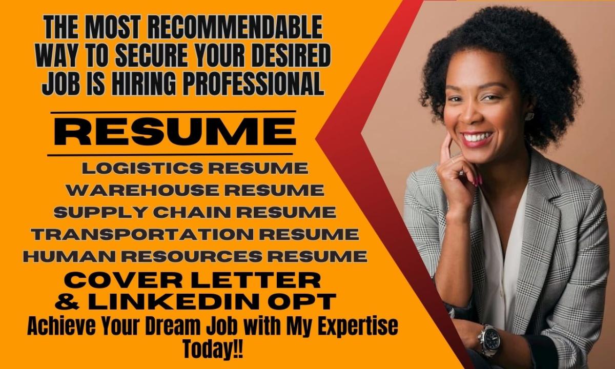 I Will Write Professional ATS Resume for Logistics, Transportation, and Supply Chain