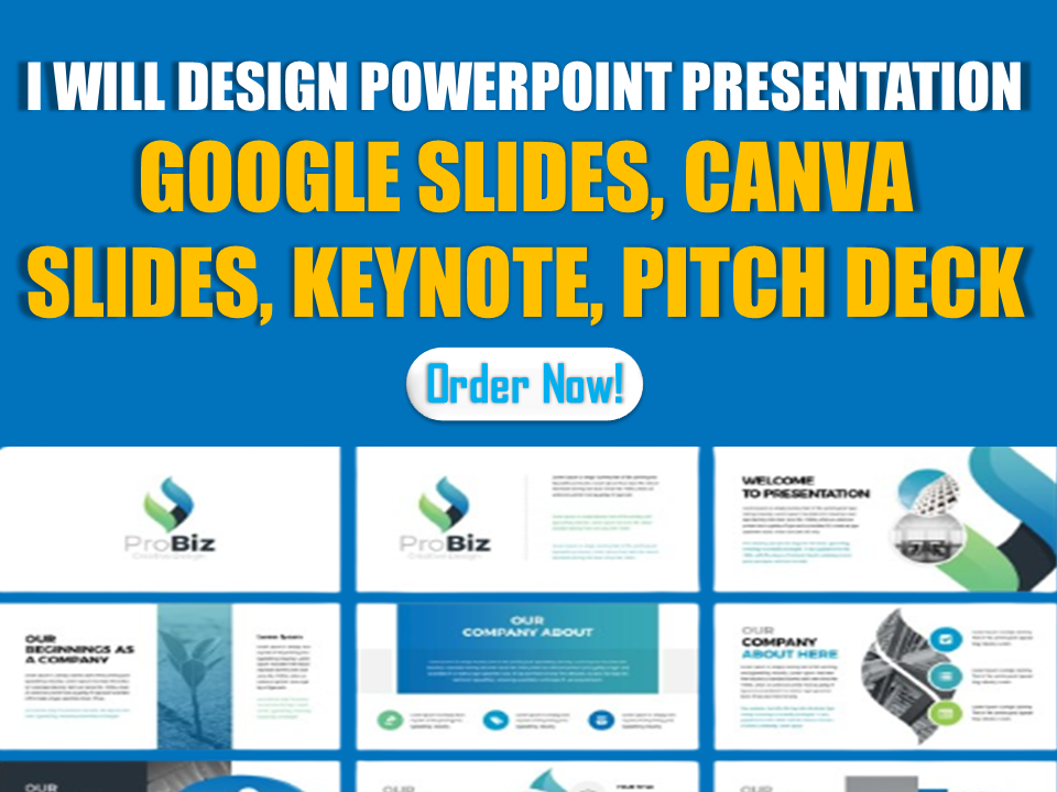 I Will Create Stunning PowerPoint Presentations, Google Slides, Canva Slides, Keynote, and Pitch Decks