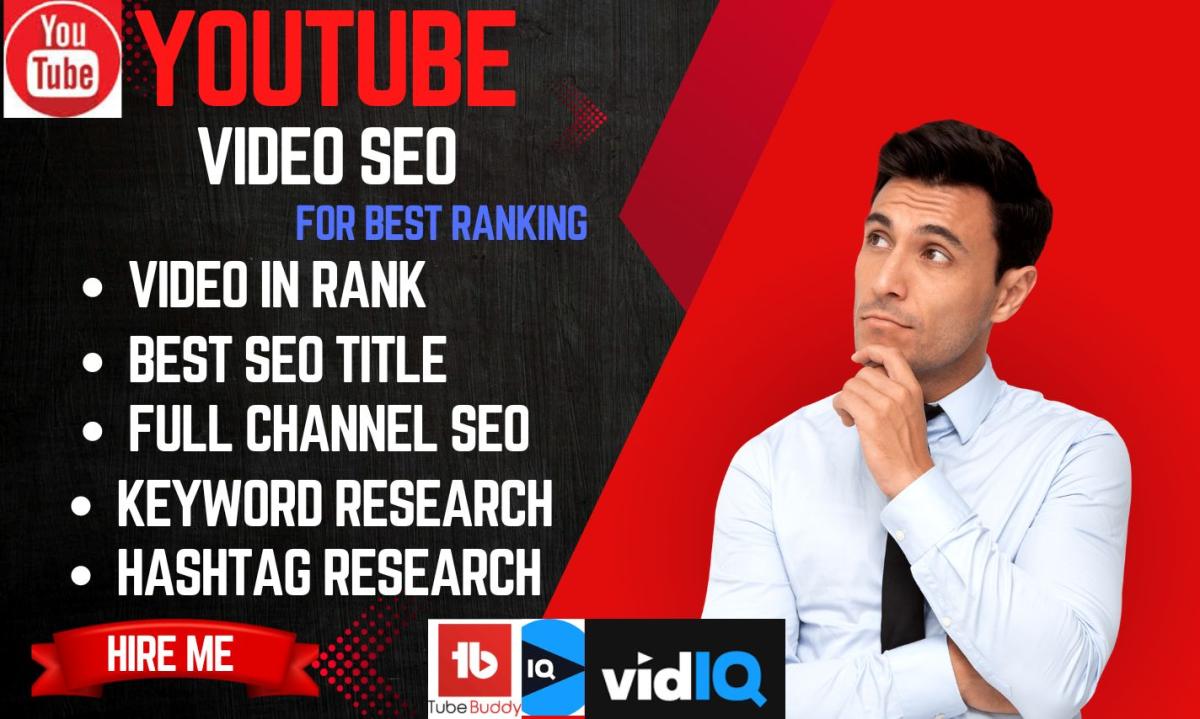 I Will Provide Top-Notch YouTube Channel SEO and Video Promotion