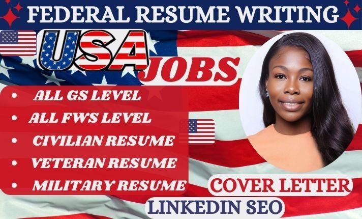 I Will Write a Professional USAJOBS Federal Resume, Engineering Resume, ATS Resume, and CV